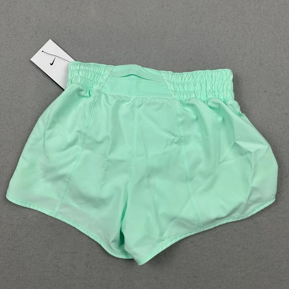 Nike Swift Running Shorts Women XS Green Dri-FIT Reflective Training Lining